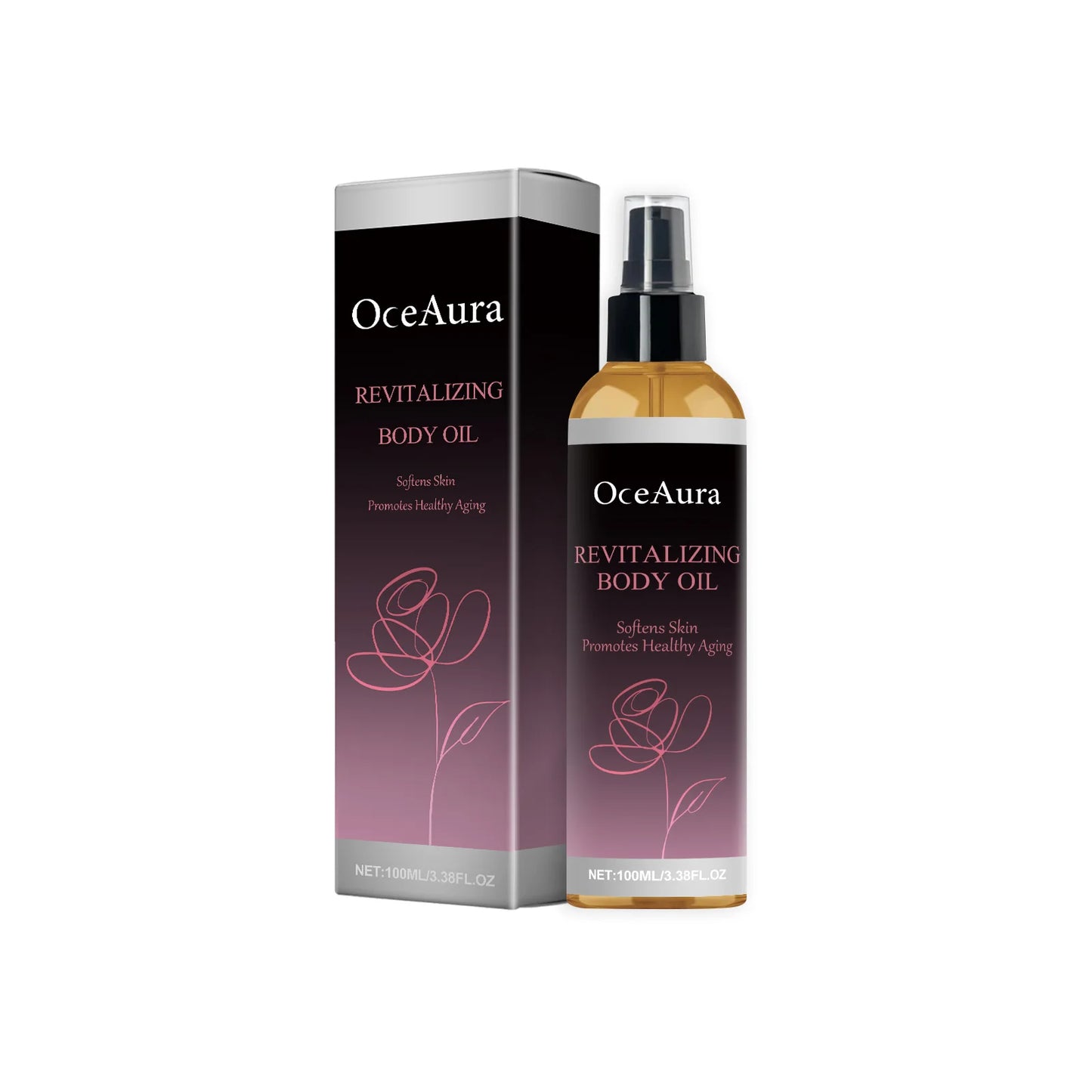 Body Skin Revitalizing Oil Lasting Hydrating Delay Aging Brightening Skin Tone Massage Relief Fatigue Soothing Body Oil