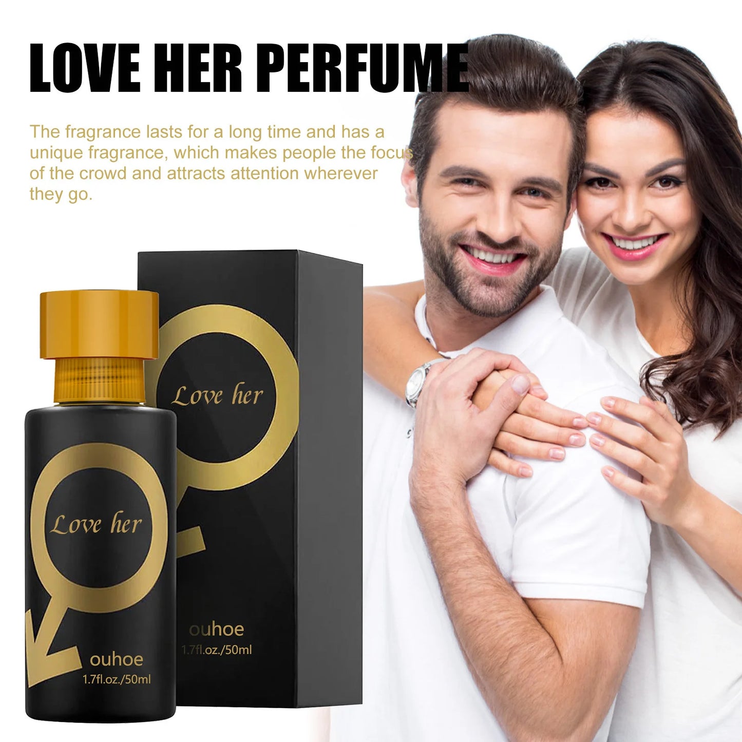 50ml Glamour Pheromone Perfume Dating Scent Long Lasting Fragrance Bath Cleanser Face Scrub Deodorant Charm Perfume Spray