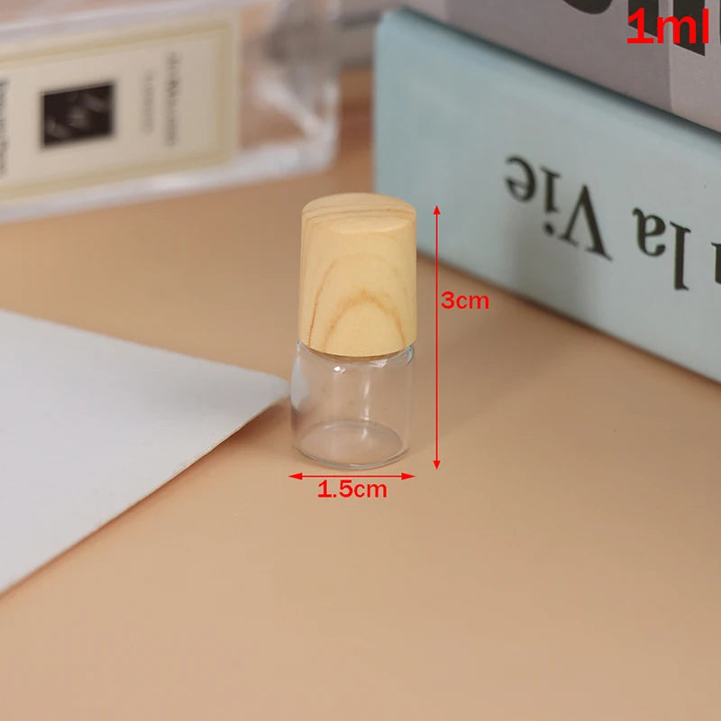 1/2/3/5 ml Roll On Bottle Refillable Empty Glass Essential Oils Perfume Vials