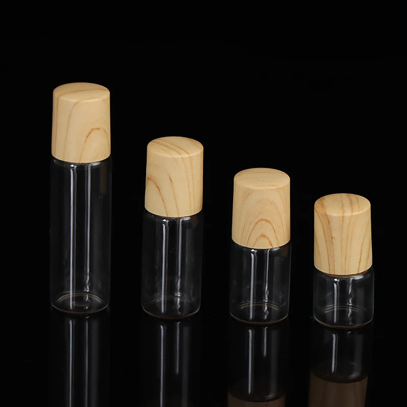 1/2/3/5 ml Roll On Bottle Refillable Empty Glass Essential Oils Perfume Vials