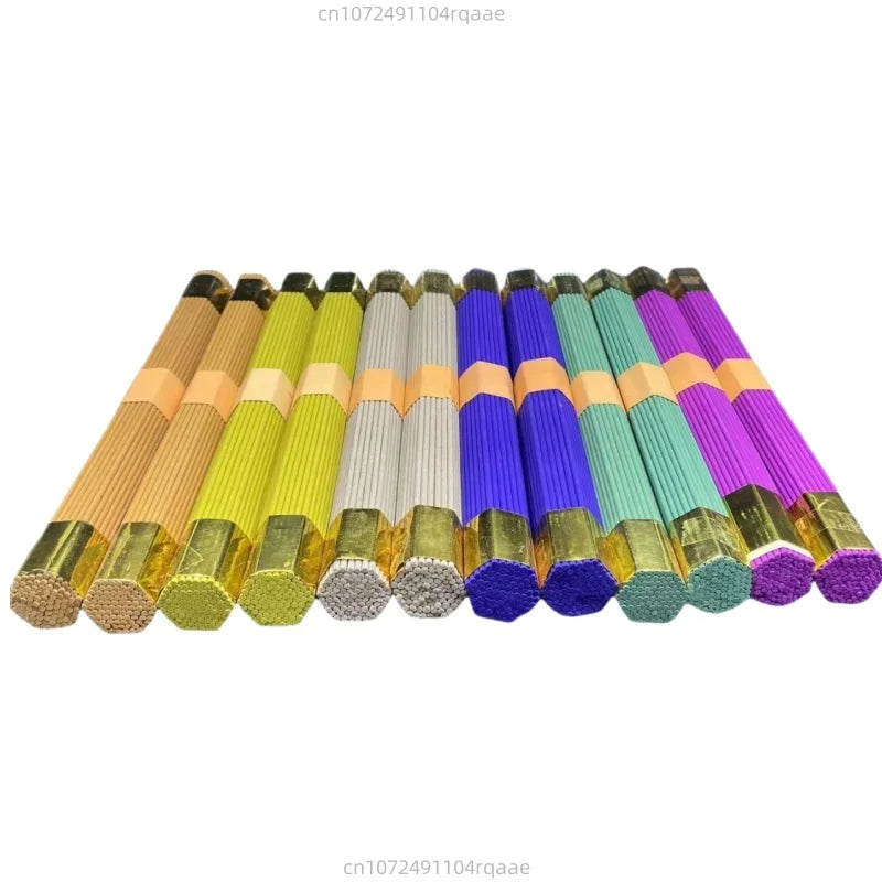 91pcs Natural Blessing Ceremony Incense Praying For Health Love Wealth Natural Sandalwood Incense Sticks With Incense Holder