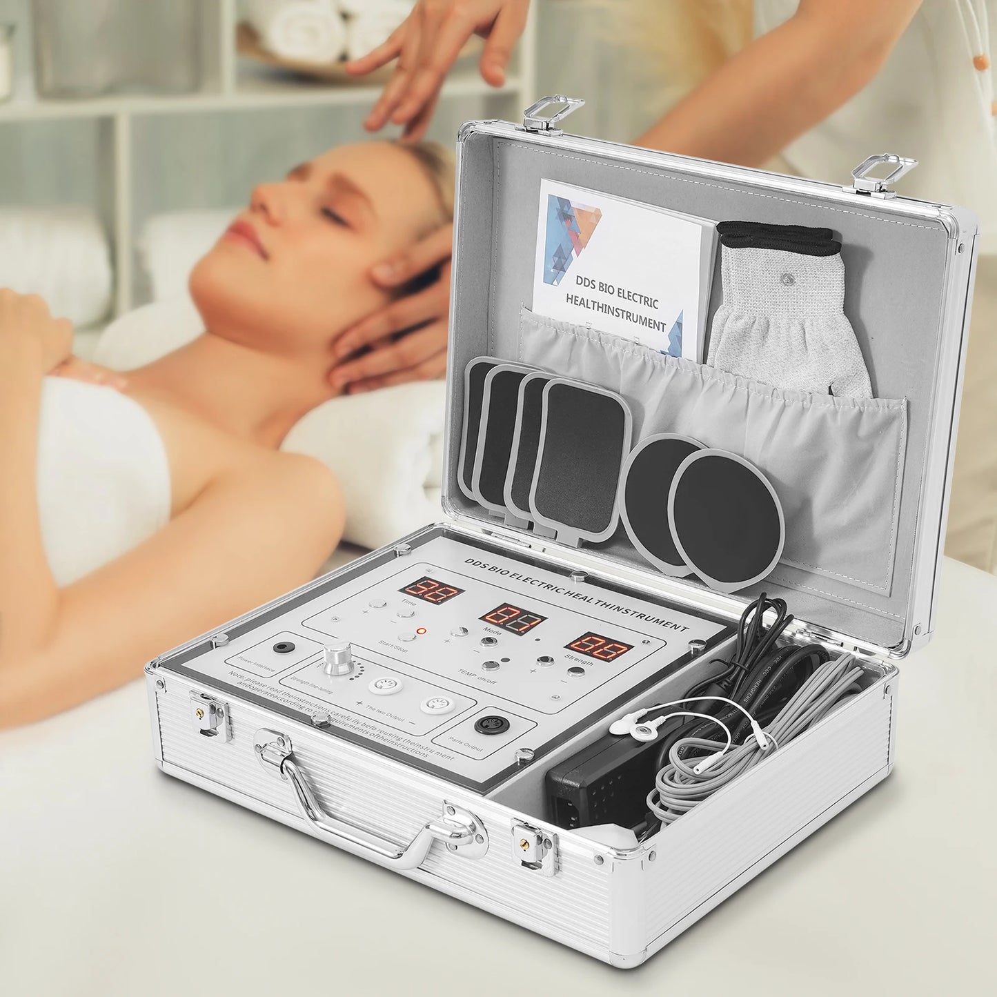 10 Modes Electric Muscle Stimulator, 99 Levels TENS Physiotherapy Pulse Body Massager, Body Meridian Conditioning Massager