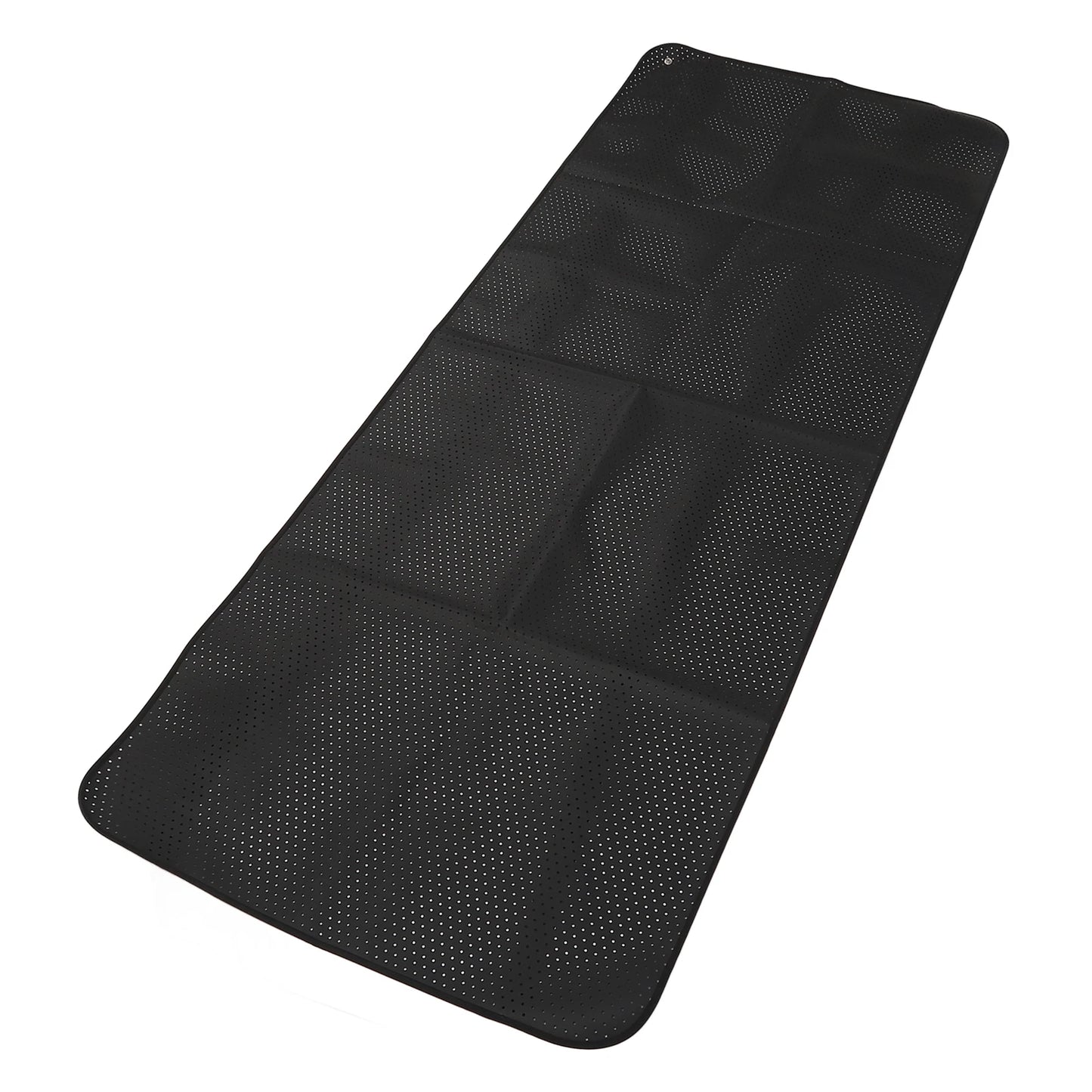 Breathable Hole Grounding Sheet Anxiety Relief Digestion Meditation Grounding Mat with 16.4ft Cable for Sleeping Black