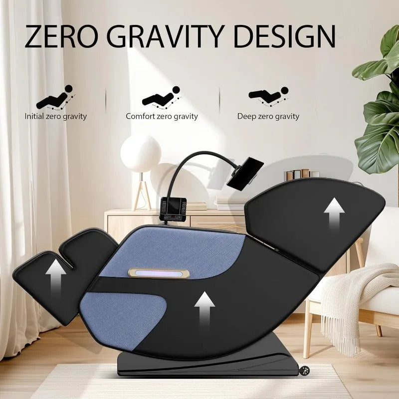 Massage Chair Full Body, Zero Gravity Massage Chair with Auto Modes, Airbag Massage, 6 Fix Point Rollers, Foot Massage,