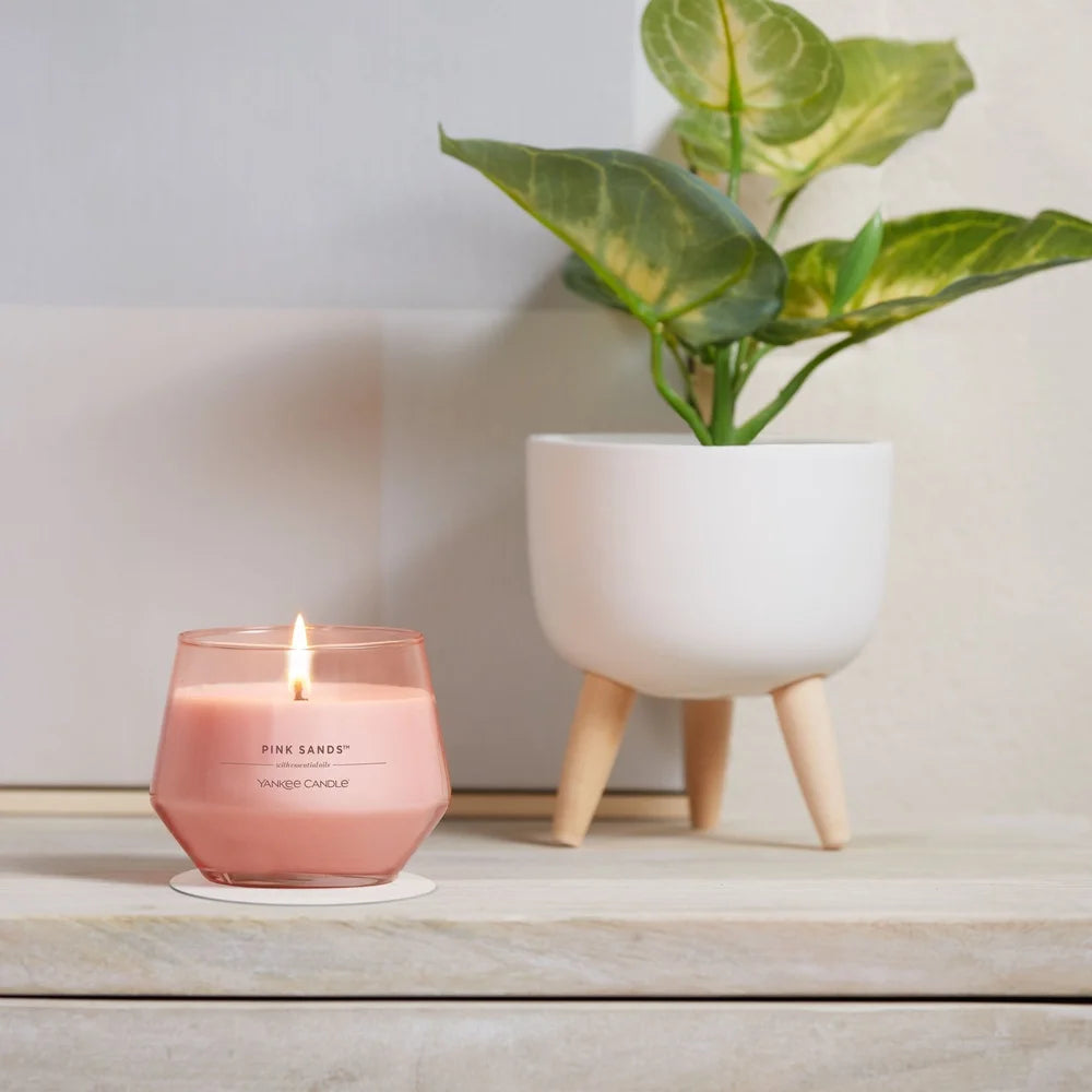 Pink Sands Scented Candle 10oz Soy Paraffin Blend Cotton Wick Unique Crackling Sound Home Ambiance Gift