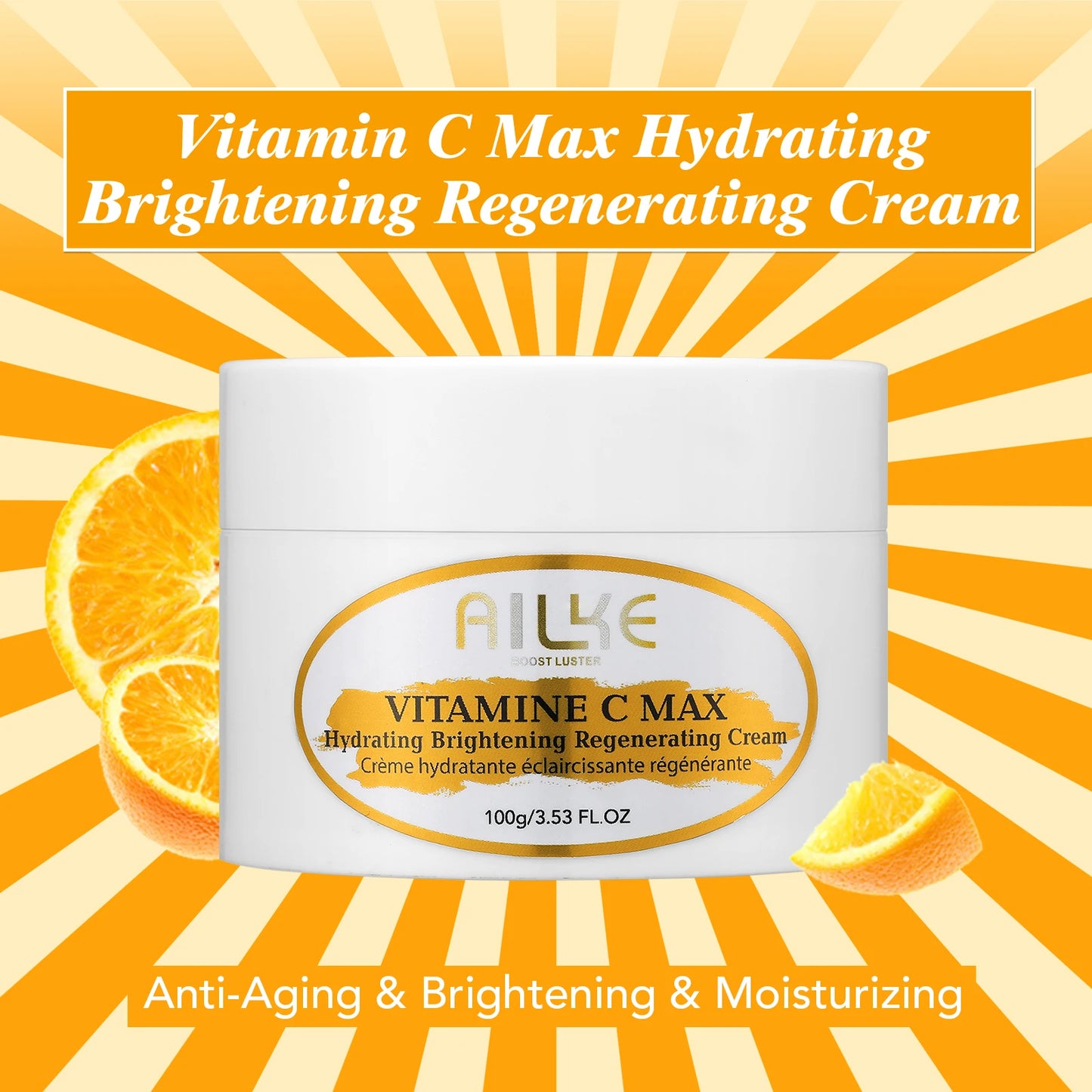 AILKE Vitamin C Skin Care Set, with Lightening Body Lotion, Even Skin Tone Face Cream, Whitening Serum, Brightening Soap