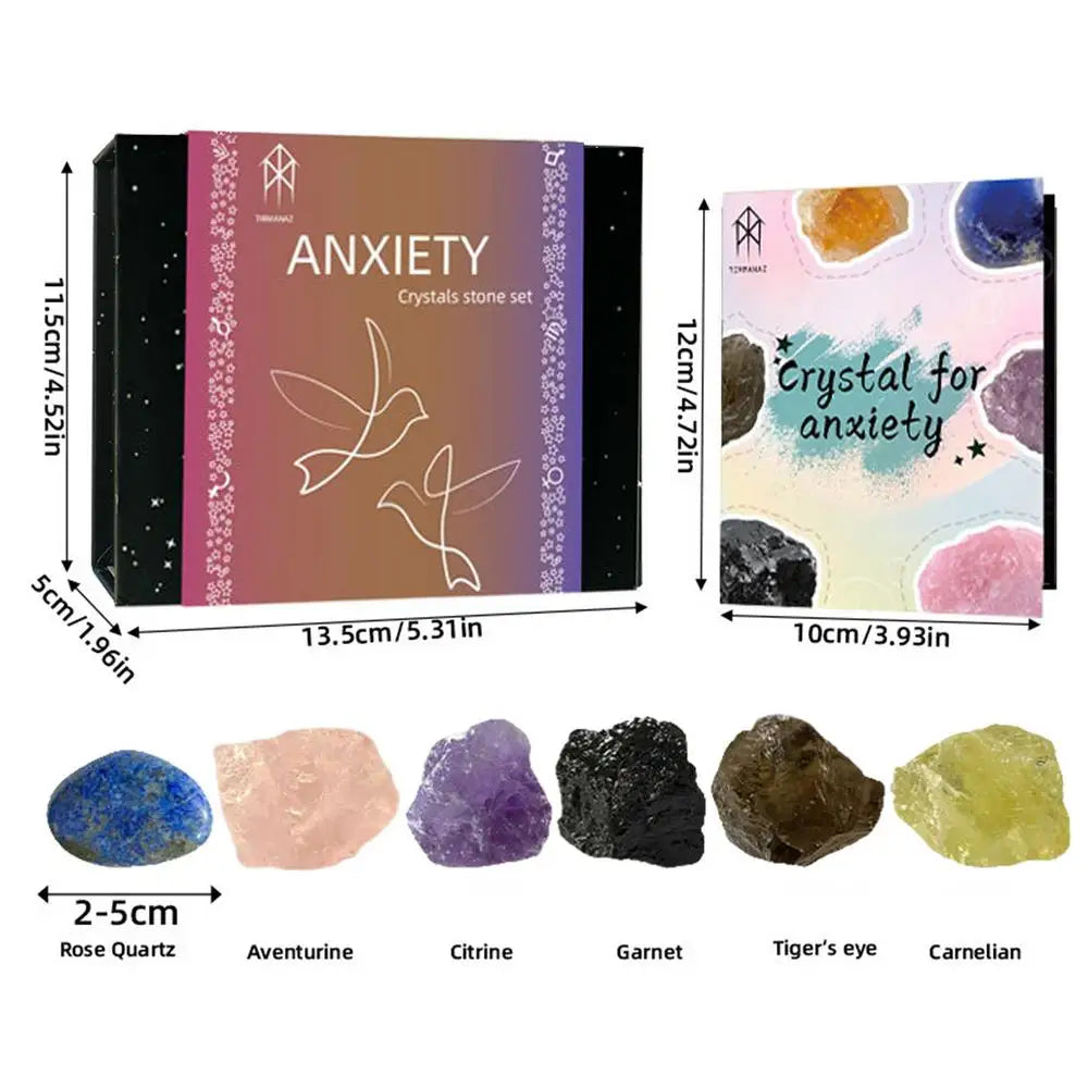 Reiki Crystals Stones Meditation Natural Crystals Stones Kit Emotional Balance Crystal Stone For Meditation Yoga Bedroom