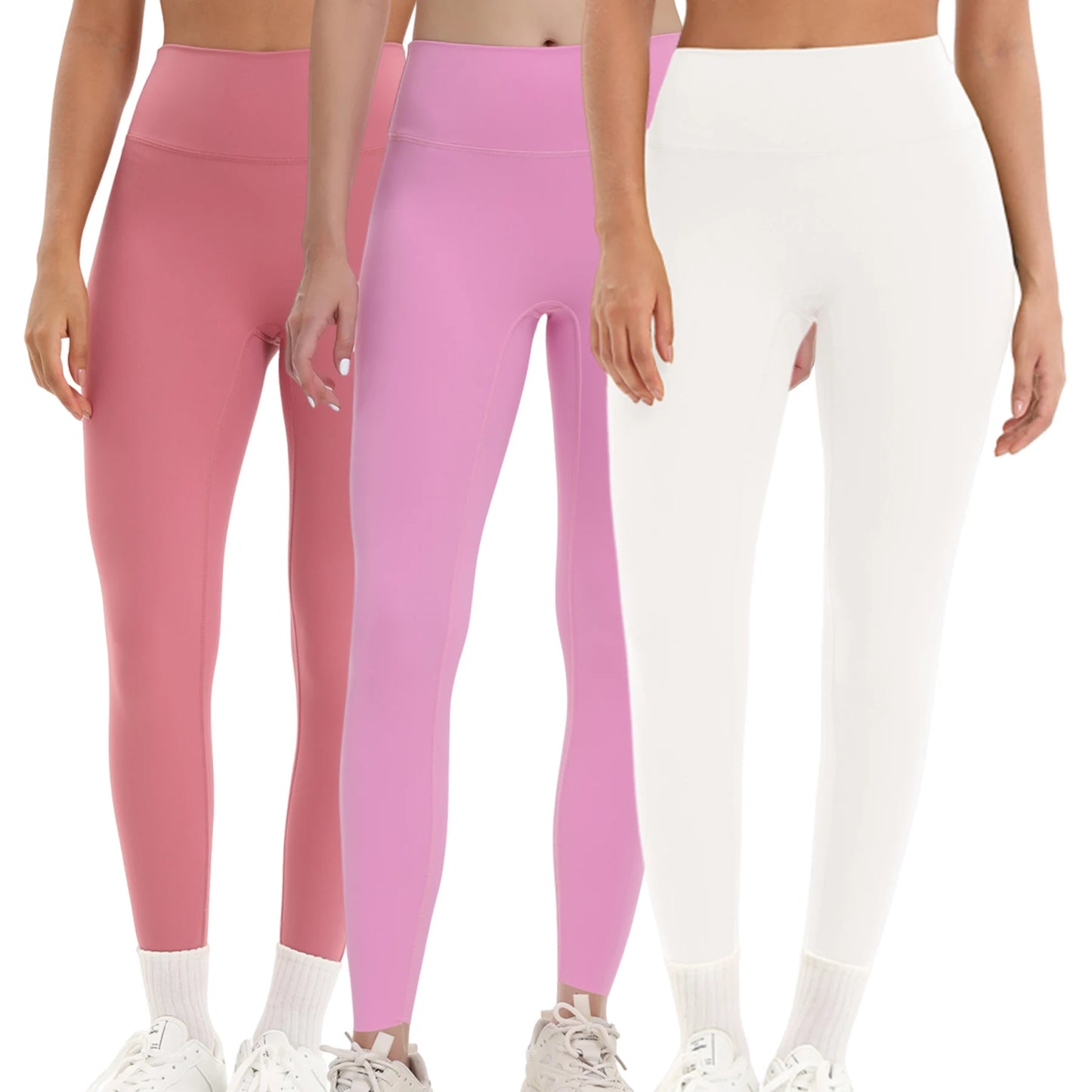3 Pack Yoga Leggings Women Fitness Leggings Running Cycling Pants Breathable Sports Leggings High Waist Workout Gym Clothing