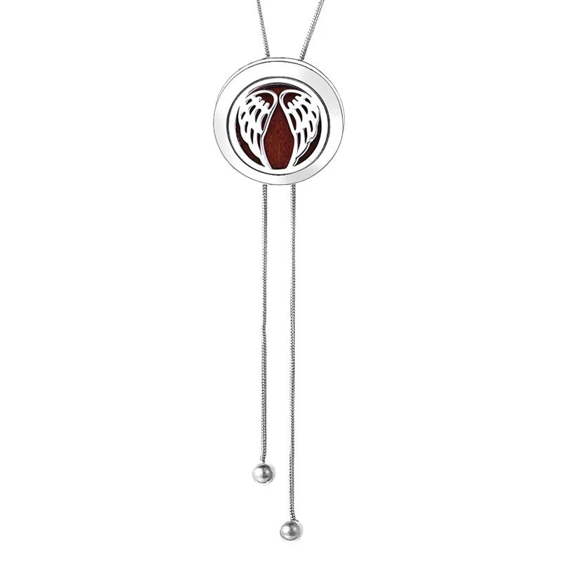 Adjustable Snake Chain Aromatherapy Perfume Essential Oil Diffuser Pendant Necklace Sweater Chain Jewelry Accessories Gifts
