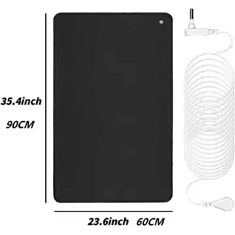 60X90CM Earthing&Grounding Yoga Mat with Cord,Conductive Energy Pad For EMF Protection & Grounding Solutions For Healthy Living