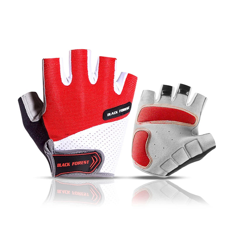 Shockproof GEL Pad Cycling Gloves MTB Gloves Cycling Gloves Bicycle Gloves Half Finger Short Gloves Men Women Summer Bike Gloves