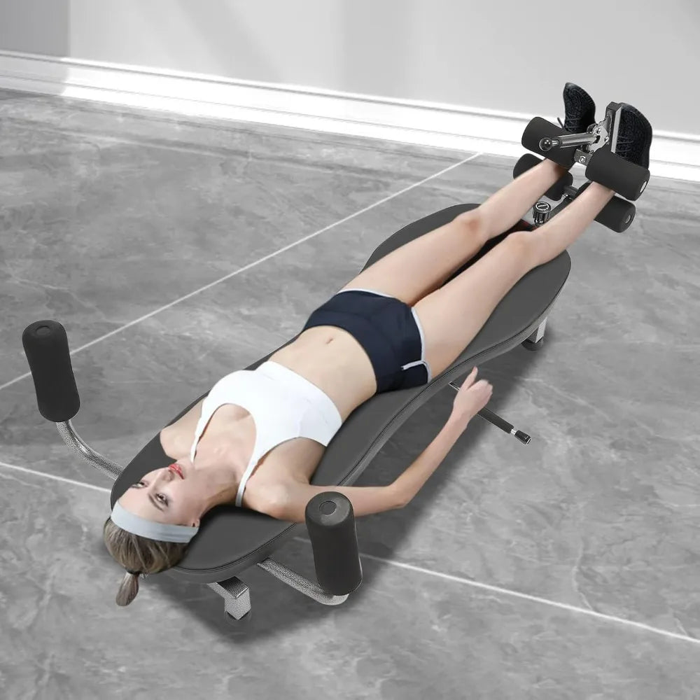 New Back Ligament Stretch Decompression Bench Home Fitness Machine Massage Inversion Table Up To 330 Lbs Weight Capacity