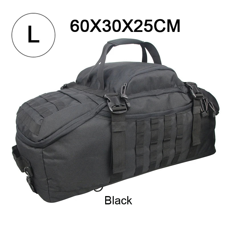Outdoor Mountaineering Bag Molle Tactical Backpack Large Duffel Bag Hiking Camping Travel Bags