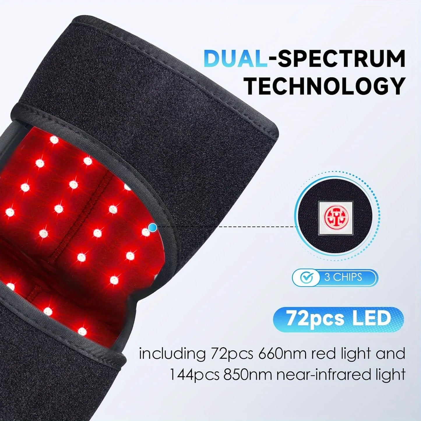 Button controlled heated vibration knee pads with 3 vibration and 3 heating settings, 4000mah, heated massage knee pads for knee
