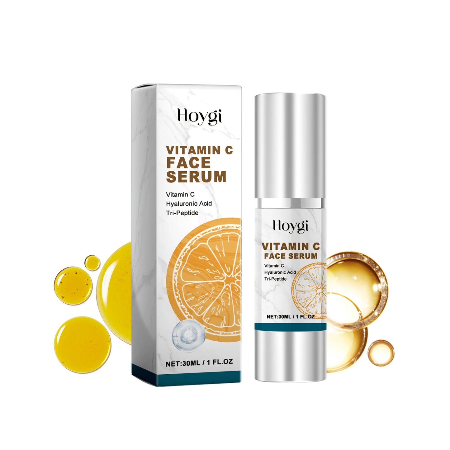 HOYGI Vitamin C facial essence lifts, tightens, reduces fine lines, moisturizes, softens, brightens, nourishes and protects skin