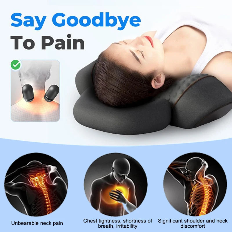 Pillow Massage Neck Hump, 2025 Upgraded 3-in-1 Neck Shoulder Pillow Massage For Pain Relief Deep Tissue