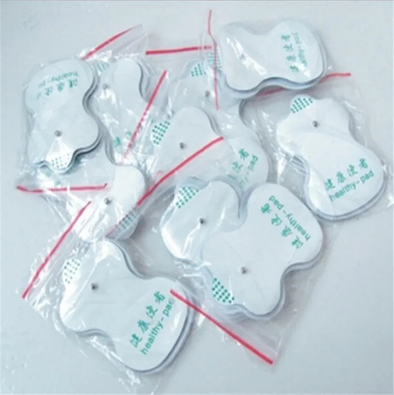 50Pcs Tens Electrode Pads Conductive Gel Acupuncture Therapeutic Pulse Pressure Electrical Muscle Stimulator Massage Patches
