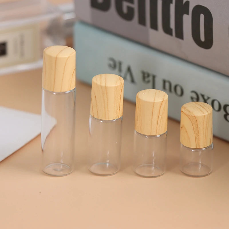 1/2/3/5 ml Roll On Bottle Refillable Empty Glass Essential Oils Perfume Vials