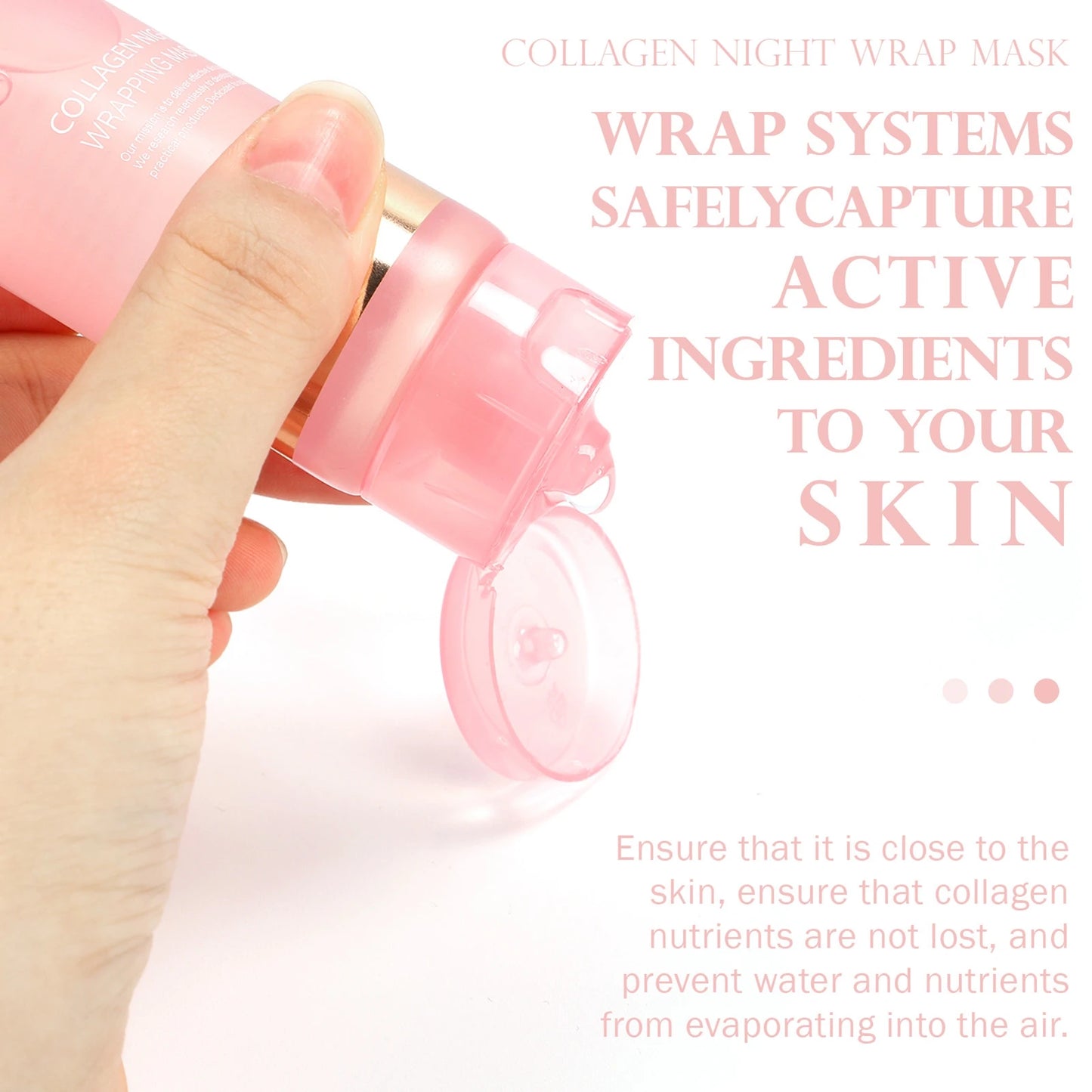 Collagen Night Wrapping Mask Collagen Night Wrapping Mask Elasticity Hydration Care Overnight Peel Off Facial Mask 75ml