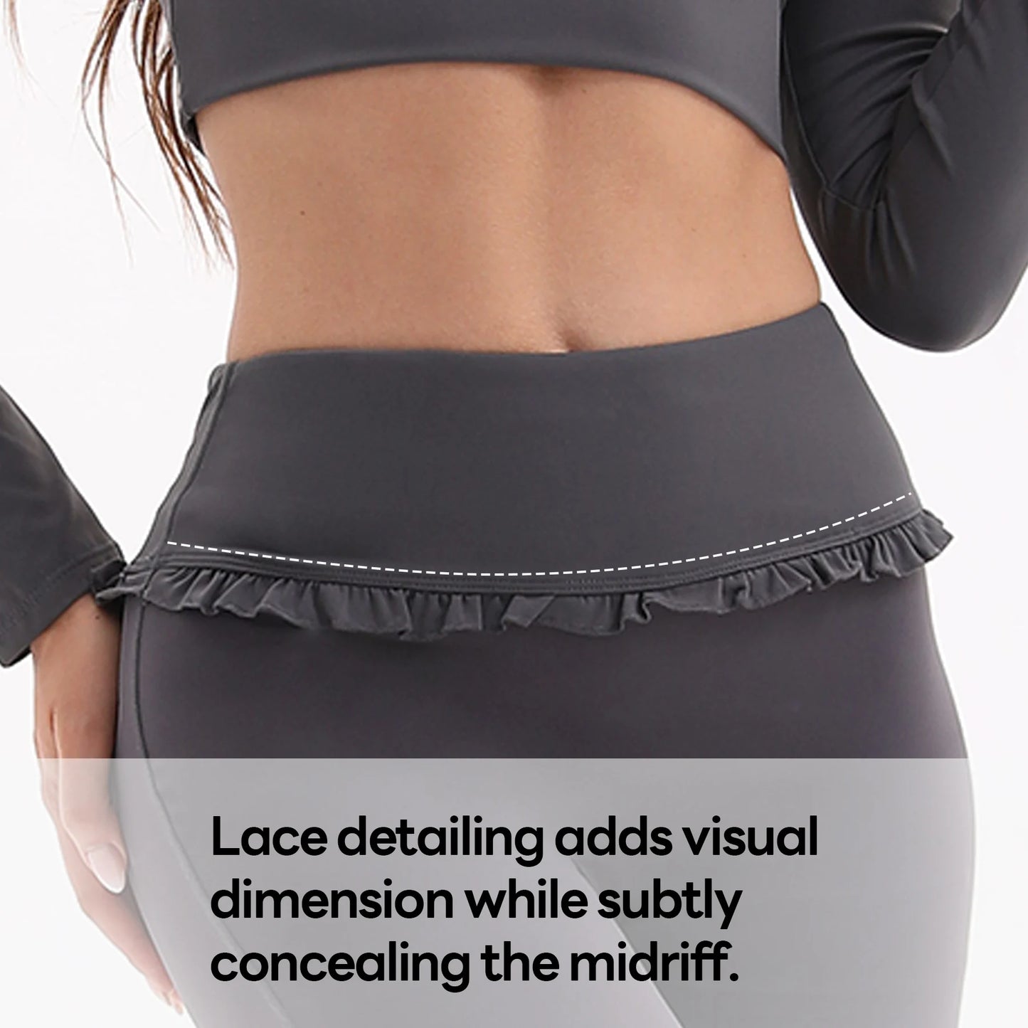 New Arrival Women's Floral Lace Set High Waist Flare Pants U-Neck Top 4-Way Stretch Yoga Outfit for Fitness Commuting All-Day