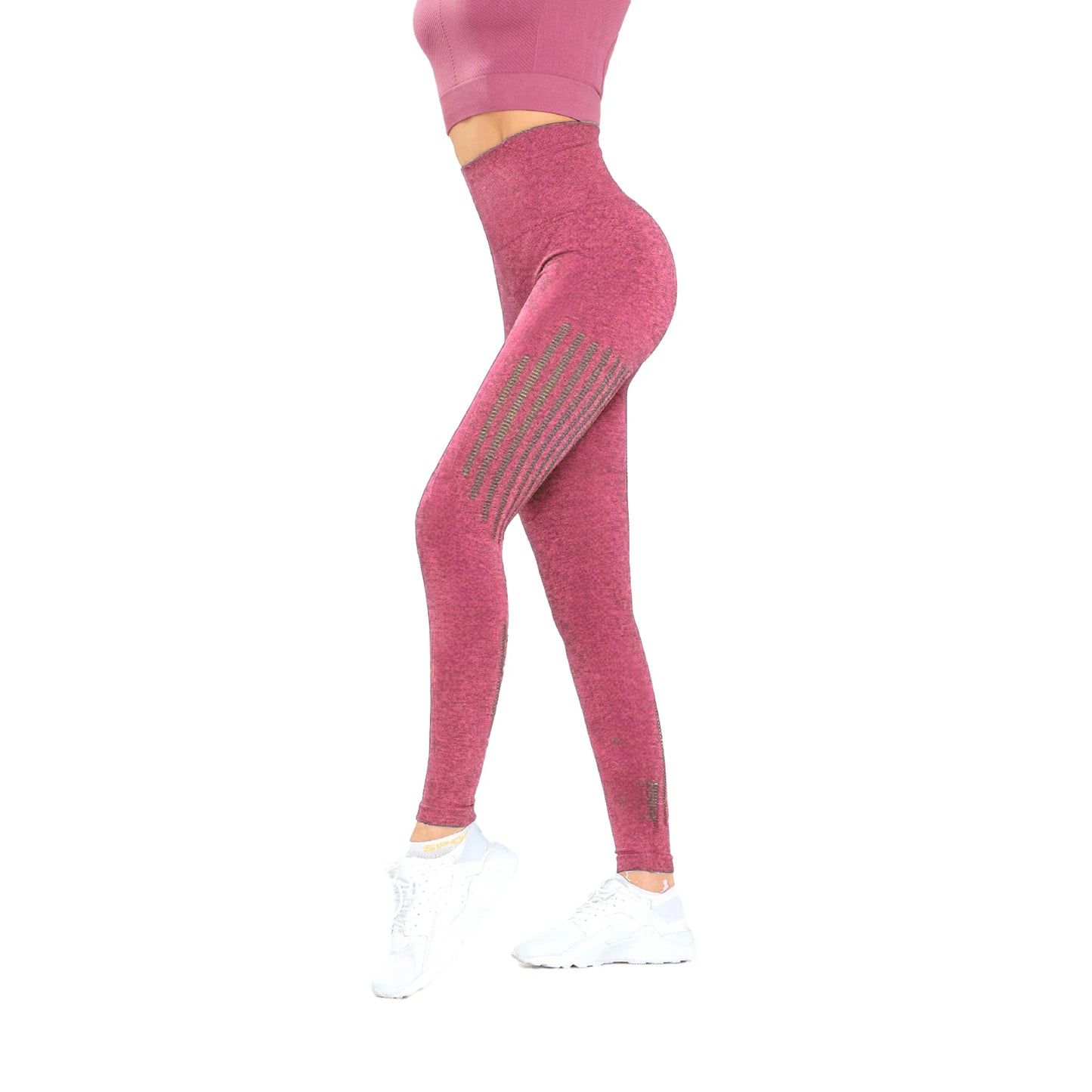 Women s High Waist Yoga Leggings with Tummy Control and Moisture-Wicking Fabric for Running and Workout