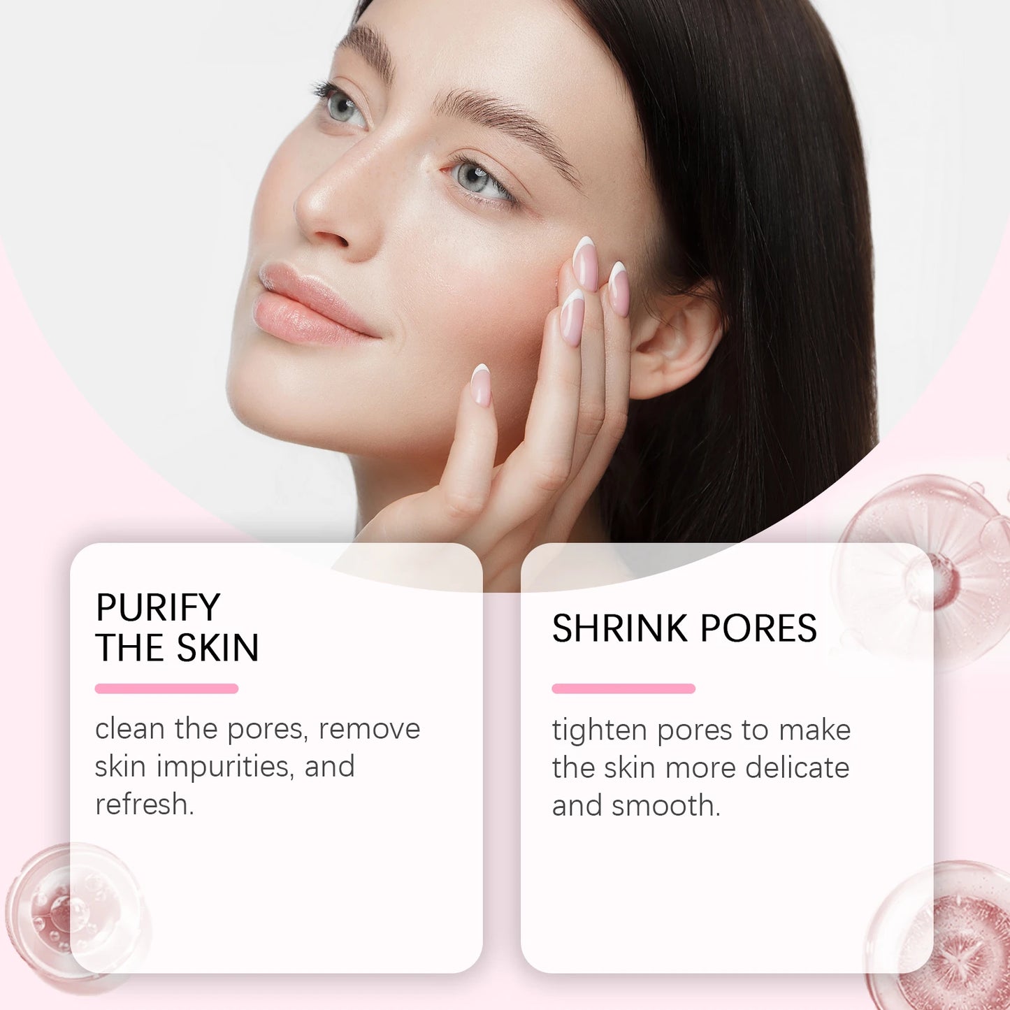 Pink Rose Clay Apply Facial Mask Clean pores & Hydrating Moisturizing Facial Treatment Radiance Boosting Skincare for All Skin