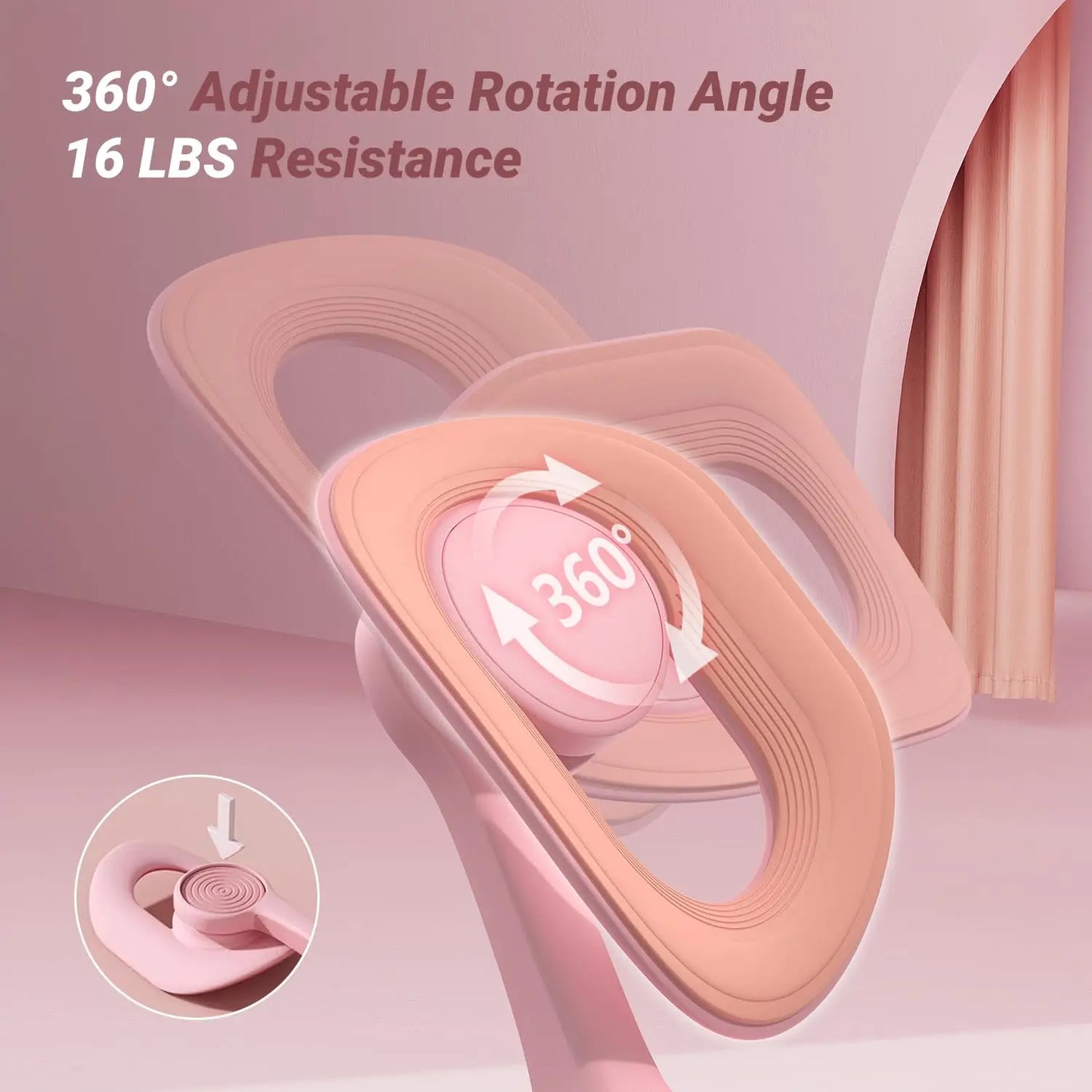 Thigh Trainer Pelvic Floor Muscle Trainer/Inner Thigh Exercise Workout Equipment Pilates Pelvic Floor Strengthen Device