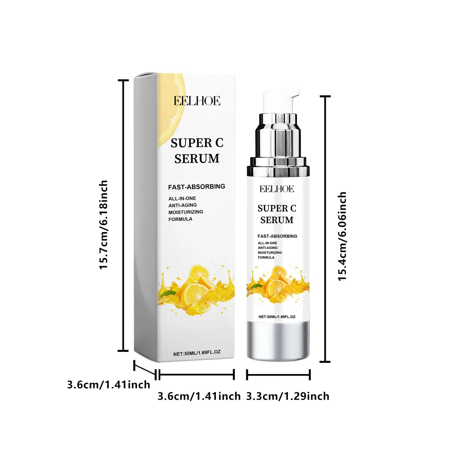 Vitamin C Face Serum Glowing Skin Tone Moisturizing Enhance Skin Elasticity Improve Skin Texture Smoothing Face Serum