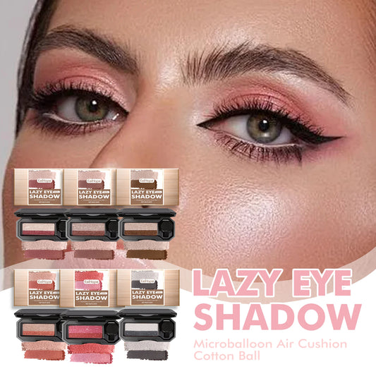 Lazy Eye Shadow Quick Makeup Easy Coloring Waterproof Sweatproof Matte Women Lasting Beauty Two Color Eye Shadow Tray