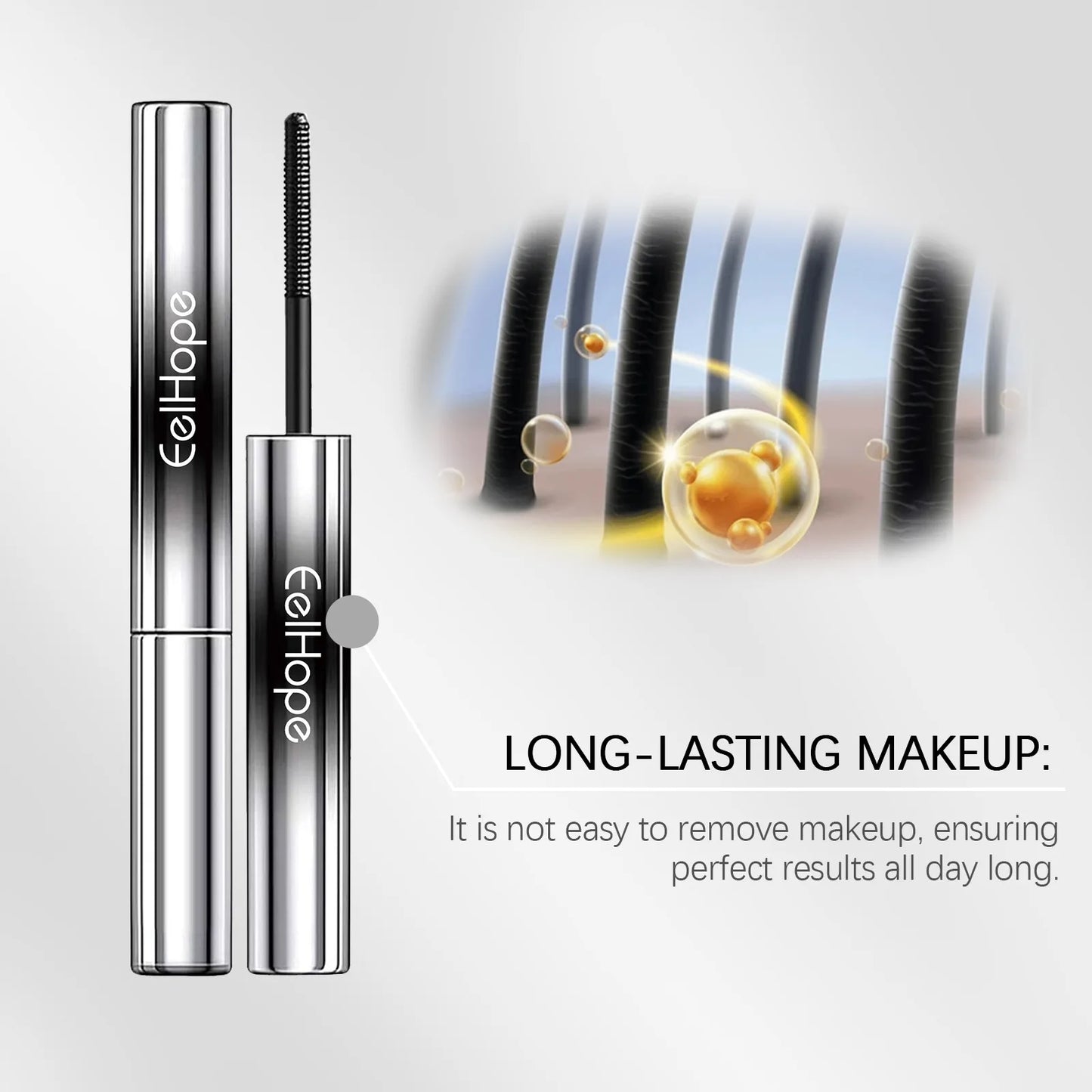 Eelhope 4g Eyelash Lengthening Mascara 4d Curly Thicken Eye Lash Long Lasting Makeup Waterproof Fast Dry Black Curling Mascara