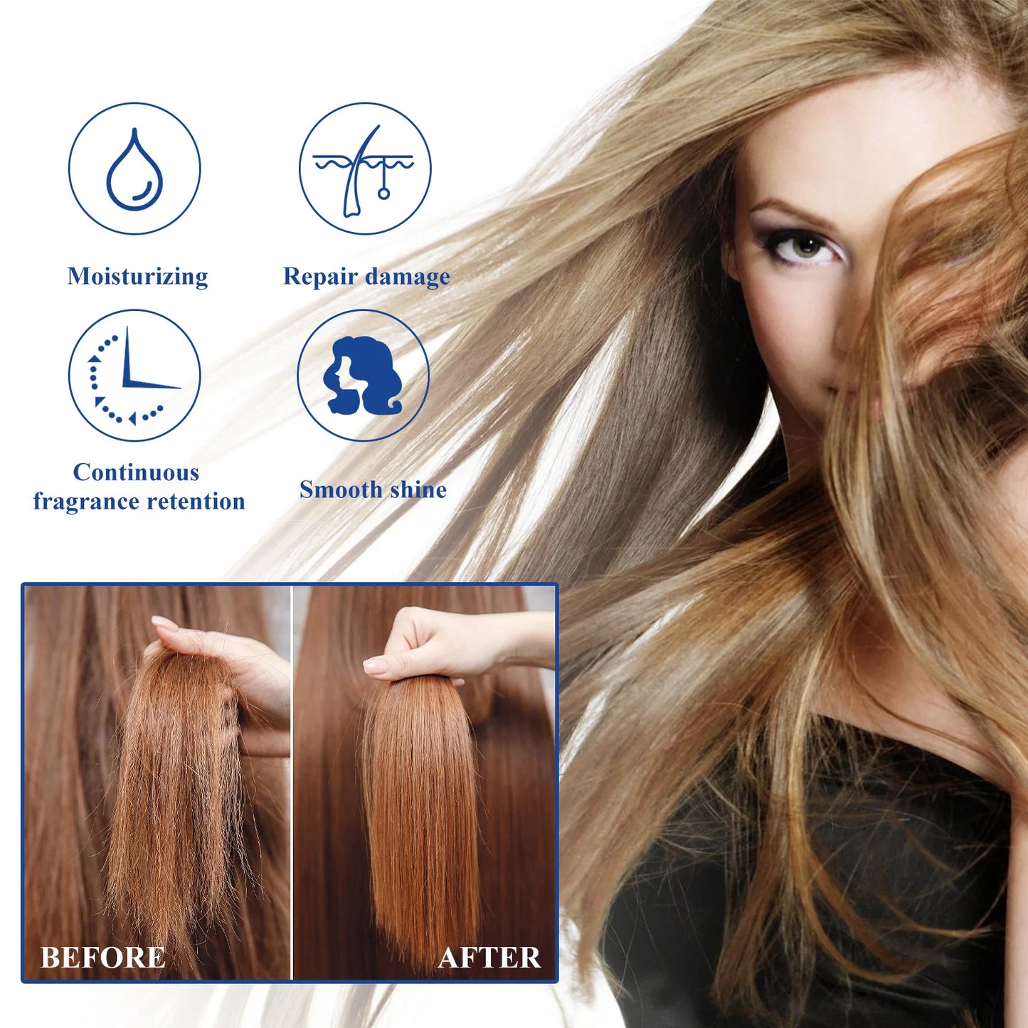 Eelhoe 100ml Keratin Hair Straightening Cream Smoothing Curly Frizzy Hair Care Nourish Scalp Protein Correction Hair Soft Cream