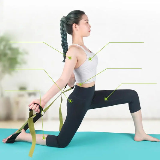 Yoga Training Straps Fitness Stretch Tension Straps Adjustable Design Fitness Stretch Bands For Dance Gymnastics Yoga Pilates