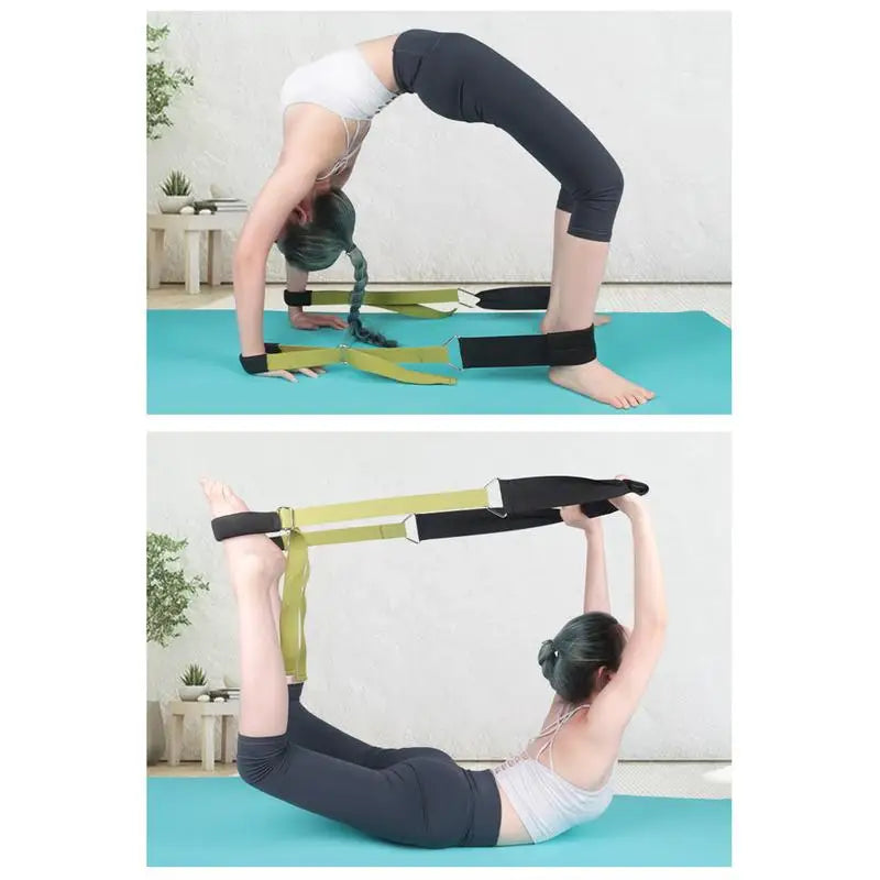 Yoga Training Straps Fitness Stretch Tension Straps Adjustable Design Fitness Stretch Bands For Dance Gymnastics Yoga Pilates