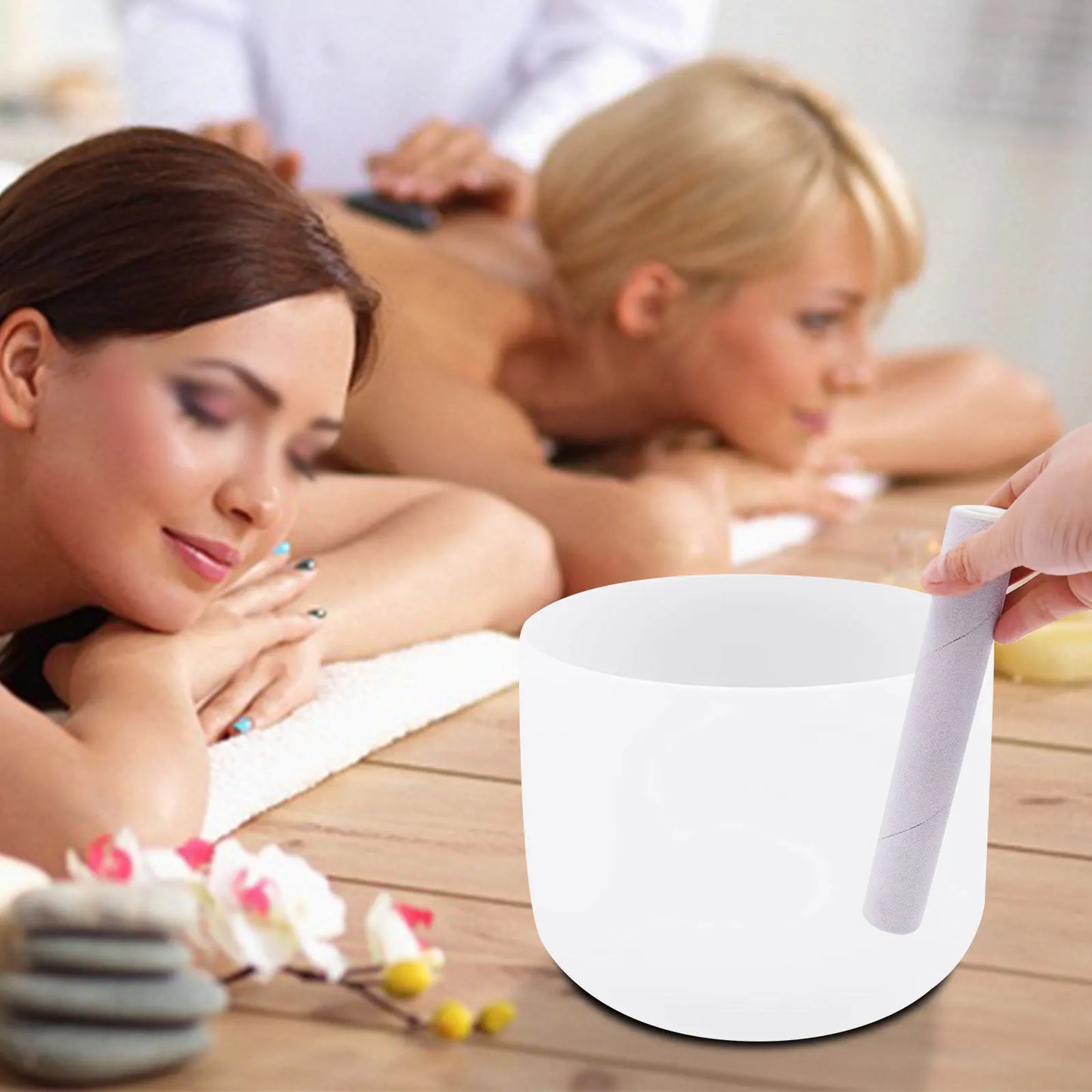 Crystal Sing Bowl, [Perfect Pitch] Music Bowls for Relieve Anxiety,Good Choice for Yoga, Mindfulness, Relaxation & Sound Healing