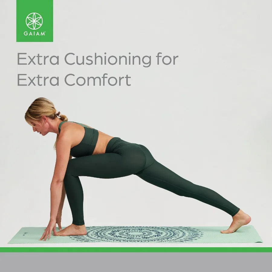 Mint Marrakesh Yoga Mat Non-Slip, 5mm, 1 Mat