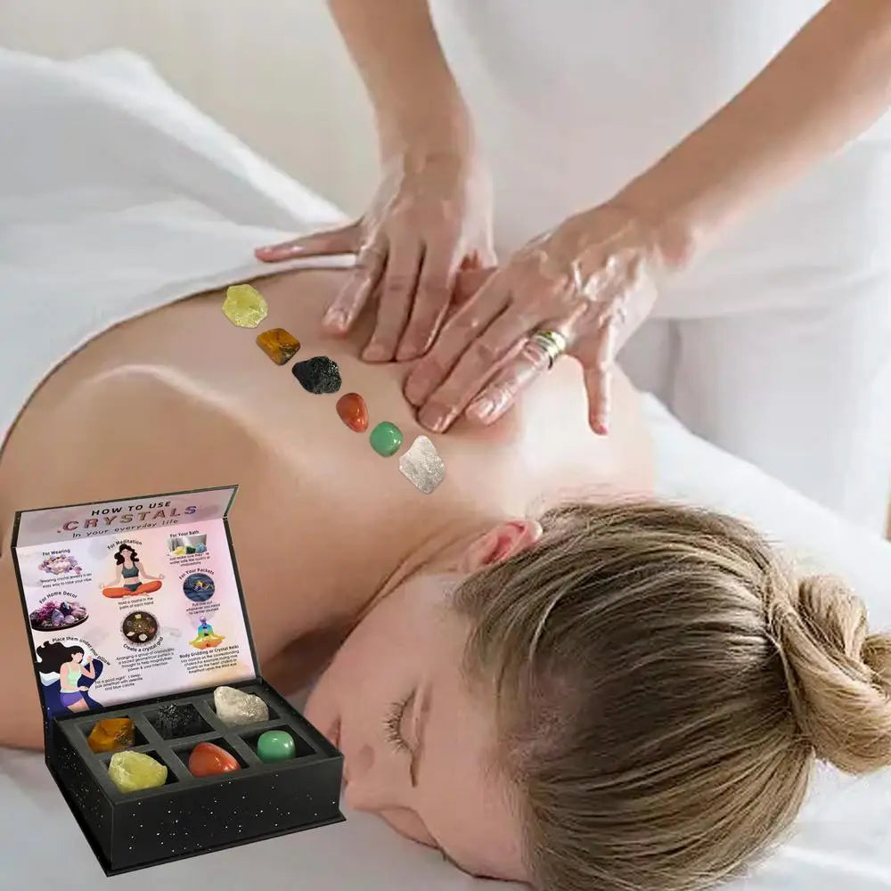 Reiki Crystals Stones Meditation Natural Crystals Stones Kit Emotional Balance Crystal Stone For Meditation Yoga Bedroom