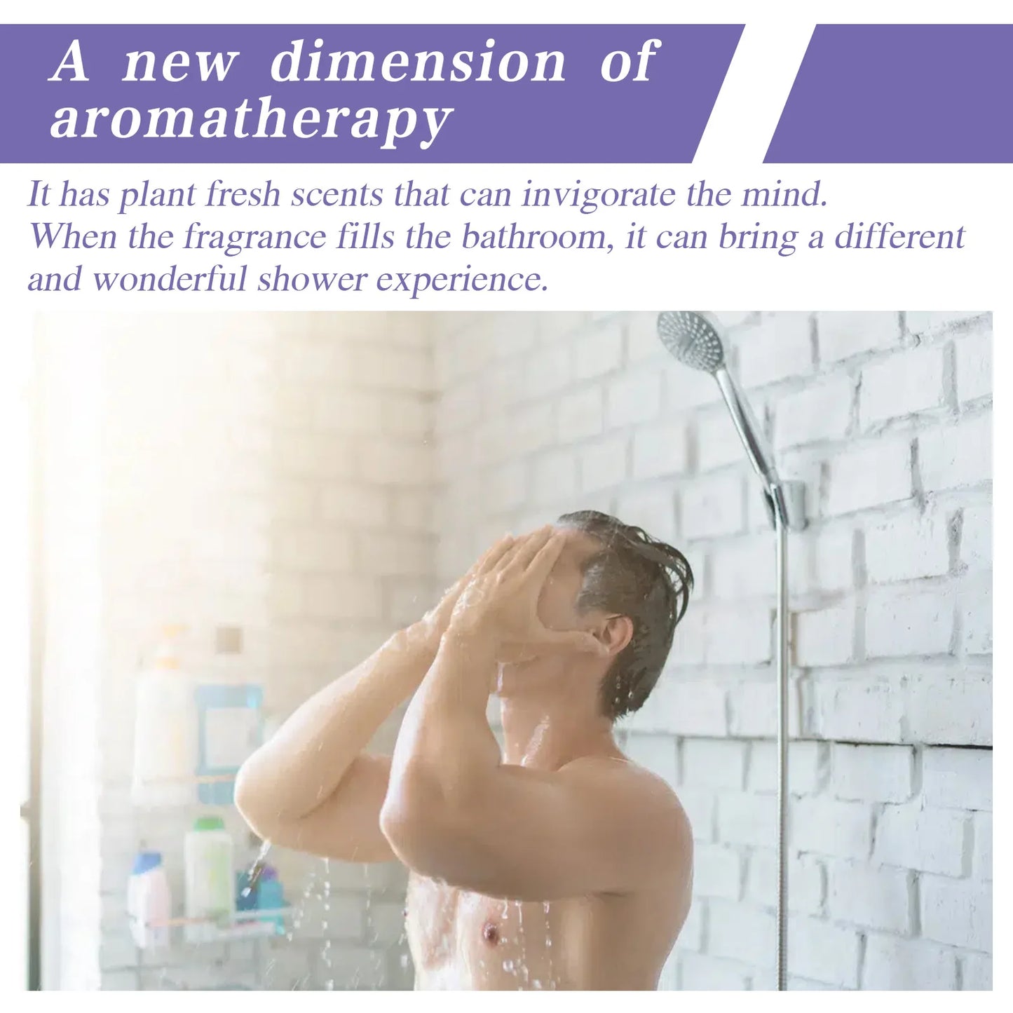 Lavender Shower Tablets Long-Lasting Fragrance Bath Bombs Stress Relief Nighttime Spa Body Aromatherapy Shower Steamers