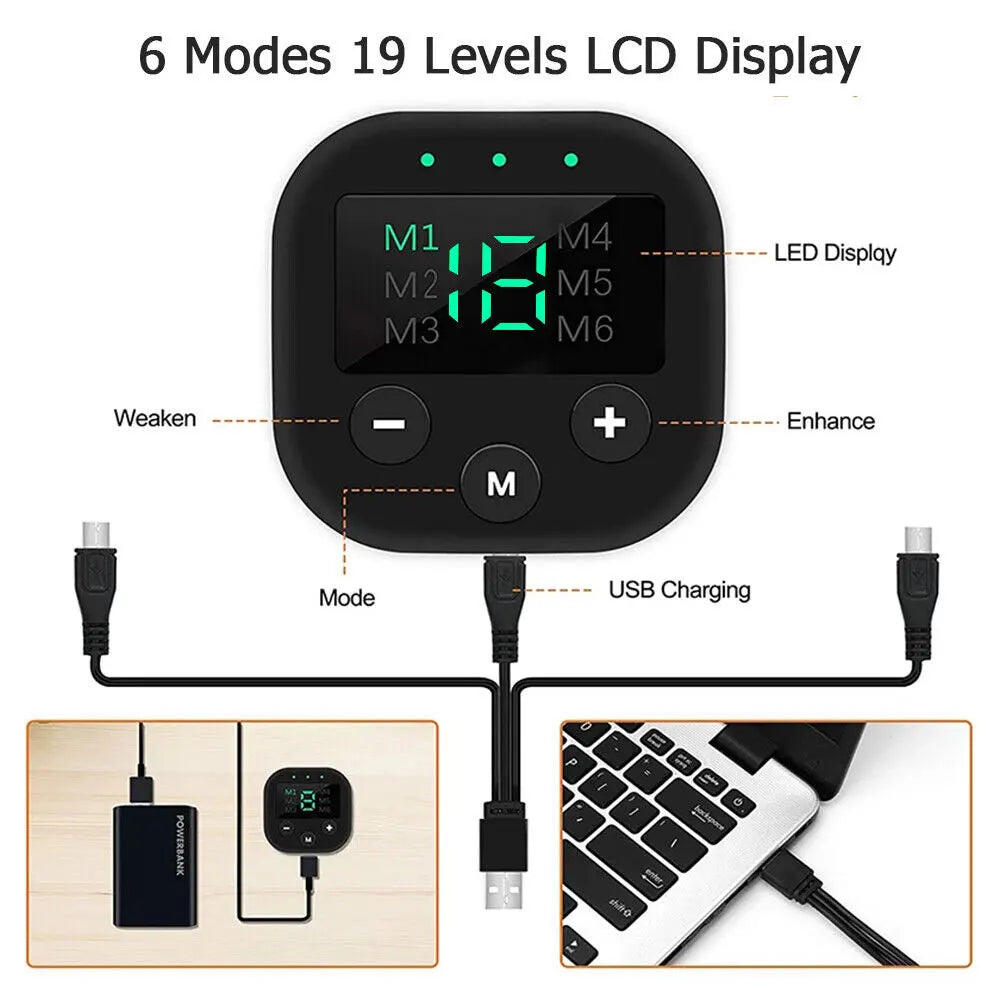 EMS Abdominal Training Device LED Display Ab Sport Exercise Belt USB Rechargeable Ab Workout Equipment Machine for Men and Women
