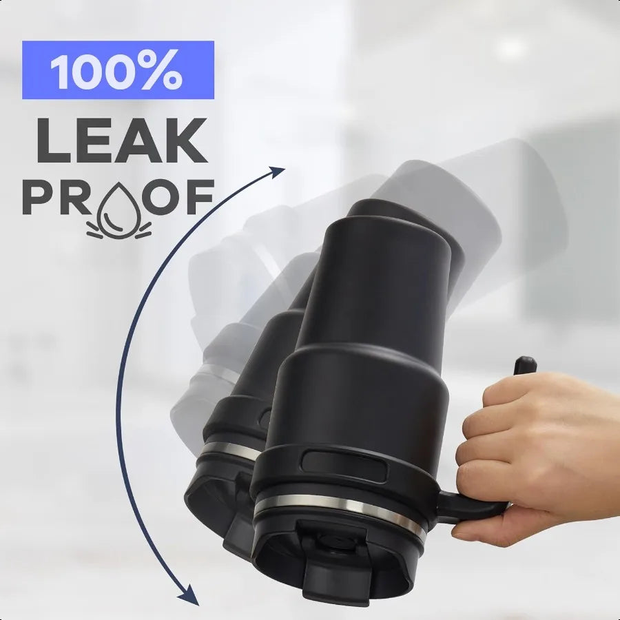 20 oz Insulated Coffee Mug Tumbler with Handle Stainl Steel Travel Mug Tumbler with Lid and Straw Double Wall Vacuum Leak Proof