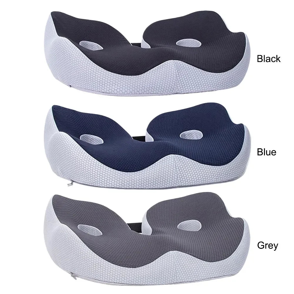 Memory Foam Seat Cushion Thick Chair Cushion Ergonomic Office Chair Cushion Sciatica & Back Support for All-Day Sitting Support