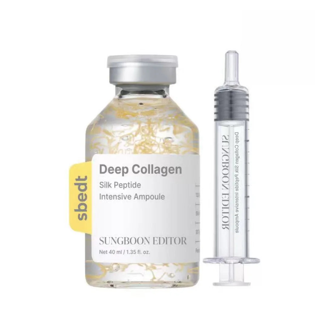 Collagen Ampoule Essence Liquid Set - Needle Type Firming Anti Wrinkle Line Sculpture Skin Care Moisturizing Repair Serum 40ml