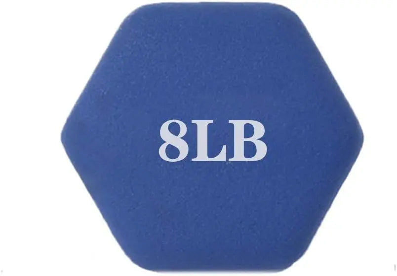 A Pair Dumbbell Barbell Neoprene Coated Hand Weights, Dumb Bells Weights Set, 8lb Dumbbells Set of 2