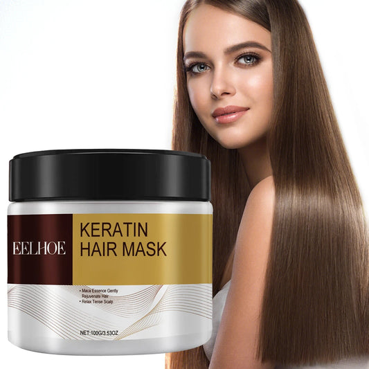 Deep Nourishing Keratin Care Hair Mask Moisturizing Repairing Damaged Frizzy Hairs Smooth Straighten Soft Hair Care 1/3/5/10pcs