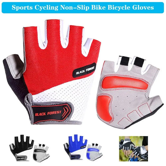 Shockproof GEL Pad Cycling Gloves MTB Gloves Cycling Gloves Bicycle Gloves Half Finger Short Gloves Men Women Summer Bike Gloves