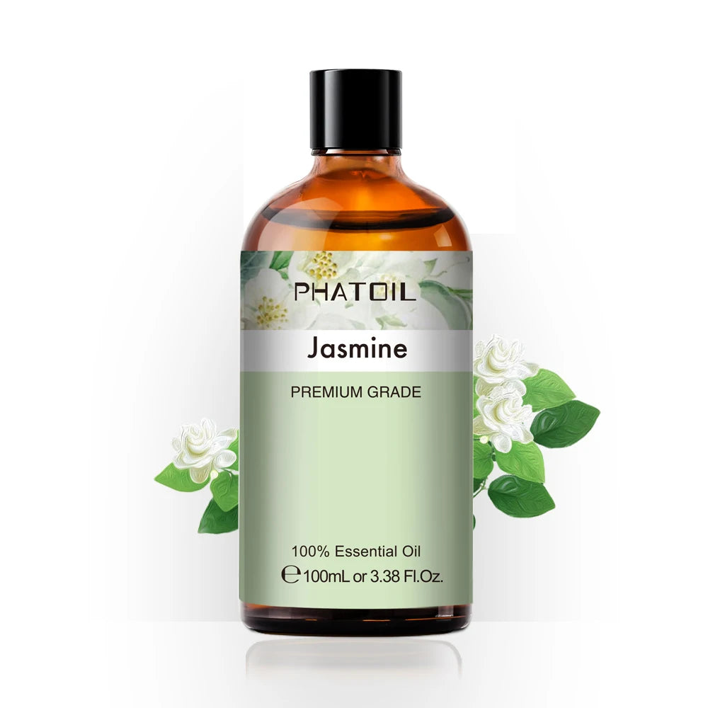 100ML Pure Natural Rose Essential Oils Humidifier Diffuser Lavender Vanilla Peppermint Geranium Cloves Basil Tea Tree Aroma Oil