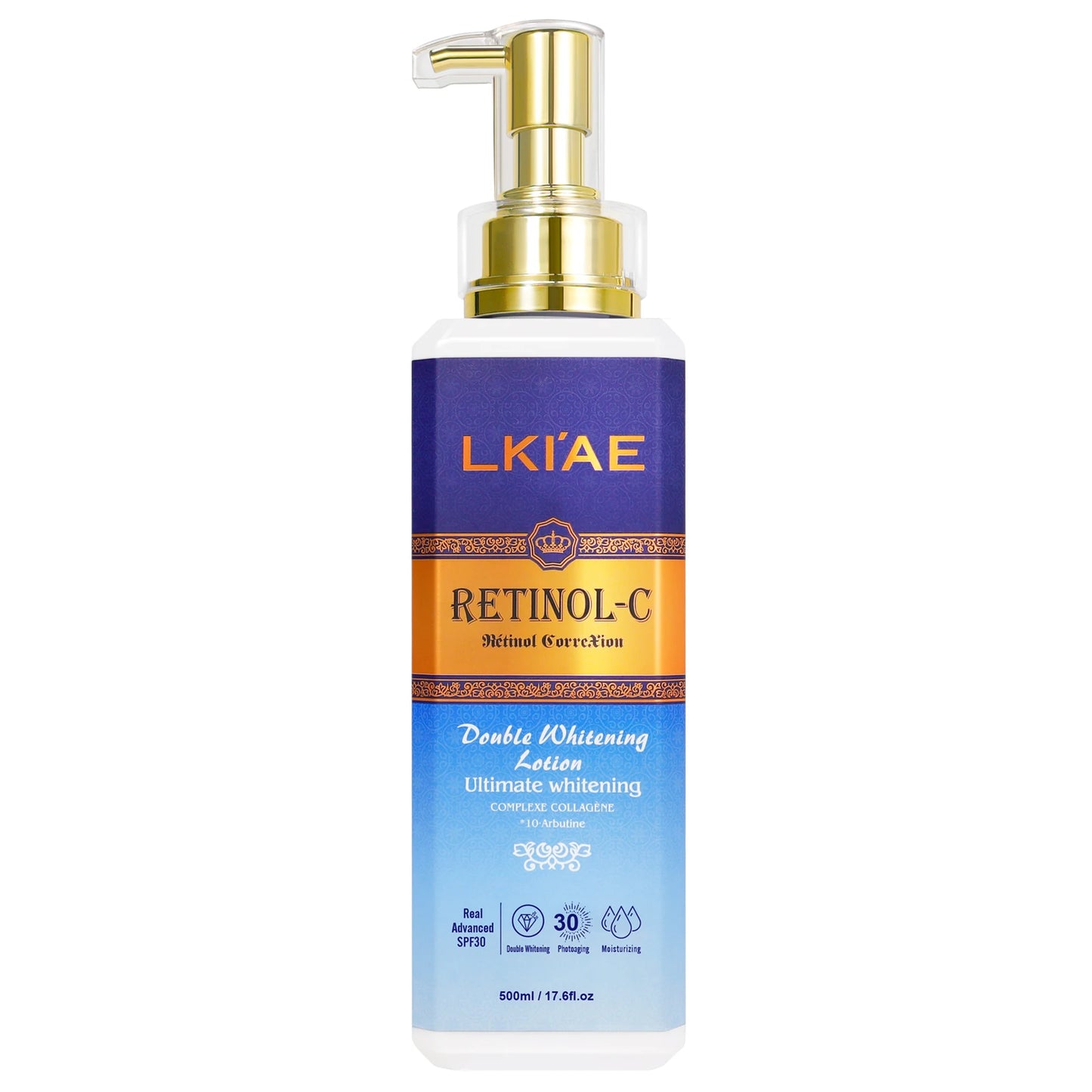 Advanced Retinol Double Whitening Skin Care Set, Deeply Moisturizing, Clean Skin, Reduce Wrinkles, Stains, Dark Spots