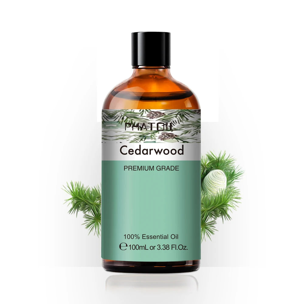 100ML Pure Natural Rose Essential Oils Humidifier Diffuser Lavender Vanilla Peppermint Geranium Cloves Basil Tea Tree Aroma Oil