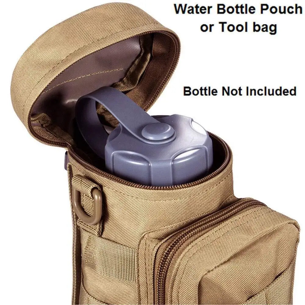 Tactical Molle Water Bottle Pouch Water Bottle Holder Bag Accessory Pouch Cycling Hiking Camping Pack Water Kettle Pouch Holder