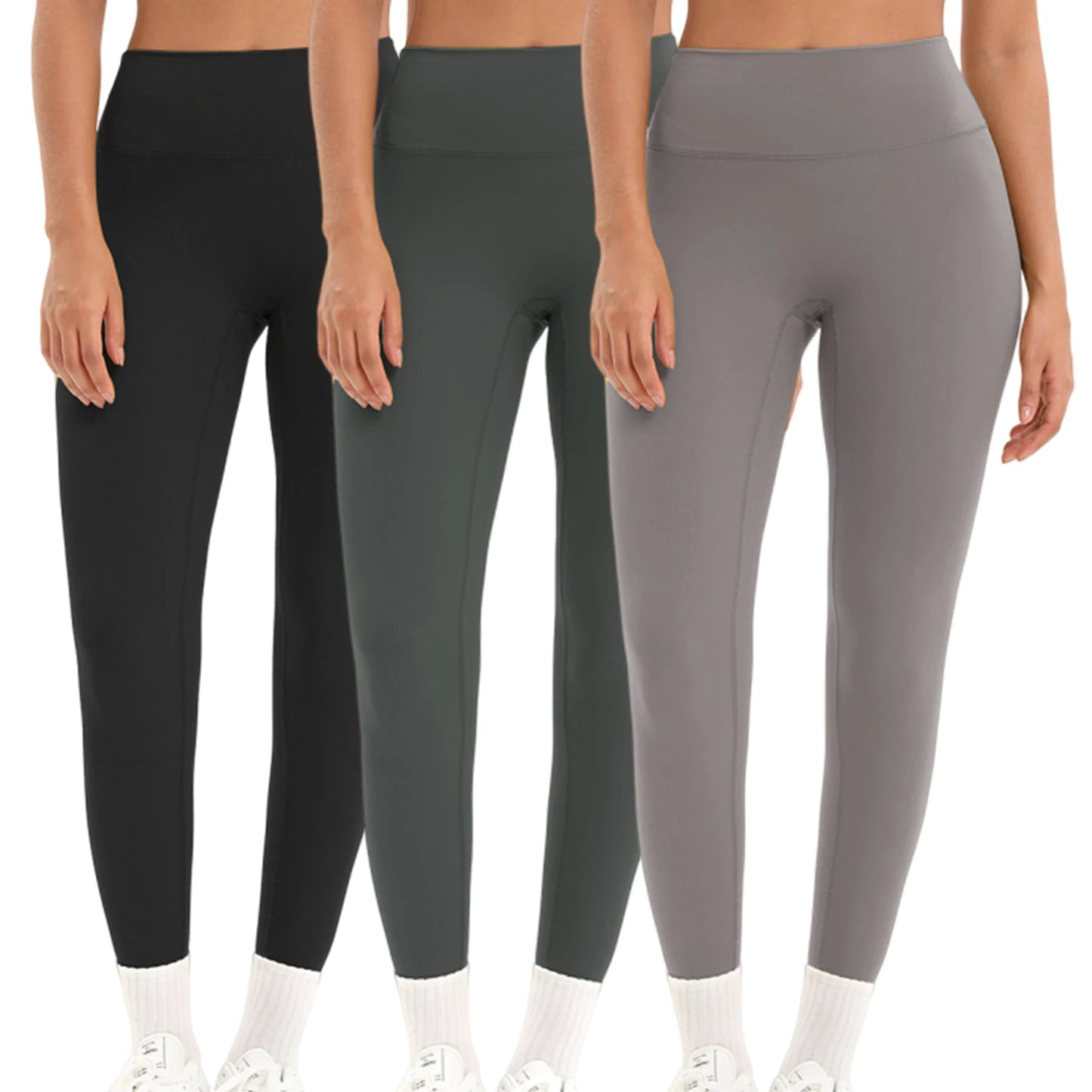 3 Pack Yoga Leggings Women Fitness Leggings Running Cycling Pants Breathable Sports Leggings High Waist Workout Gym Clothing
