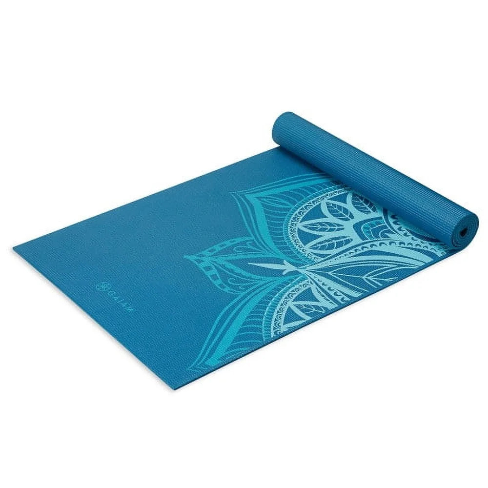 Premium Print Non-Slip Yoga Mat Extra Thick 6mm PVC Eco-Friendly Lifetime Guarantee Online Yoga Library